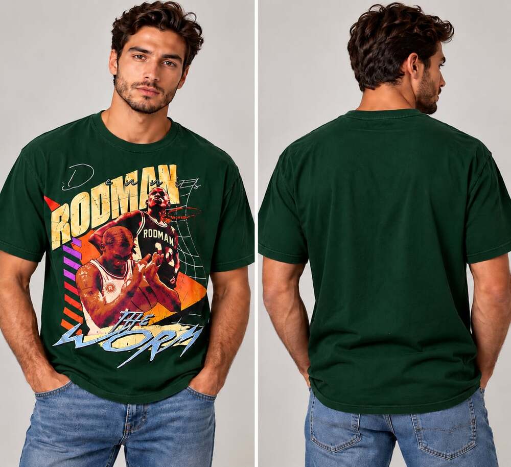 Rodman Apparel The Worm Small Green Graphic T-Shirt
